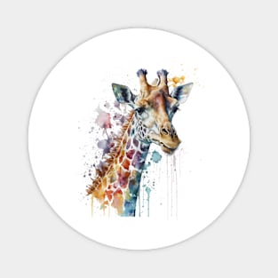 Giraffe Watercolour Magnet